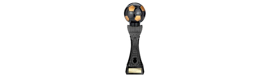 BLACK VIPER TOWER FOOTBALL BALL RESIN TROPHY - 3 SIZES - 24CM - 30.5CM BLACK VIPER TOWER FOOTBALL BALL RESIN TROPHY - 3 SIZES - 24CM - 30.5CM